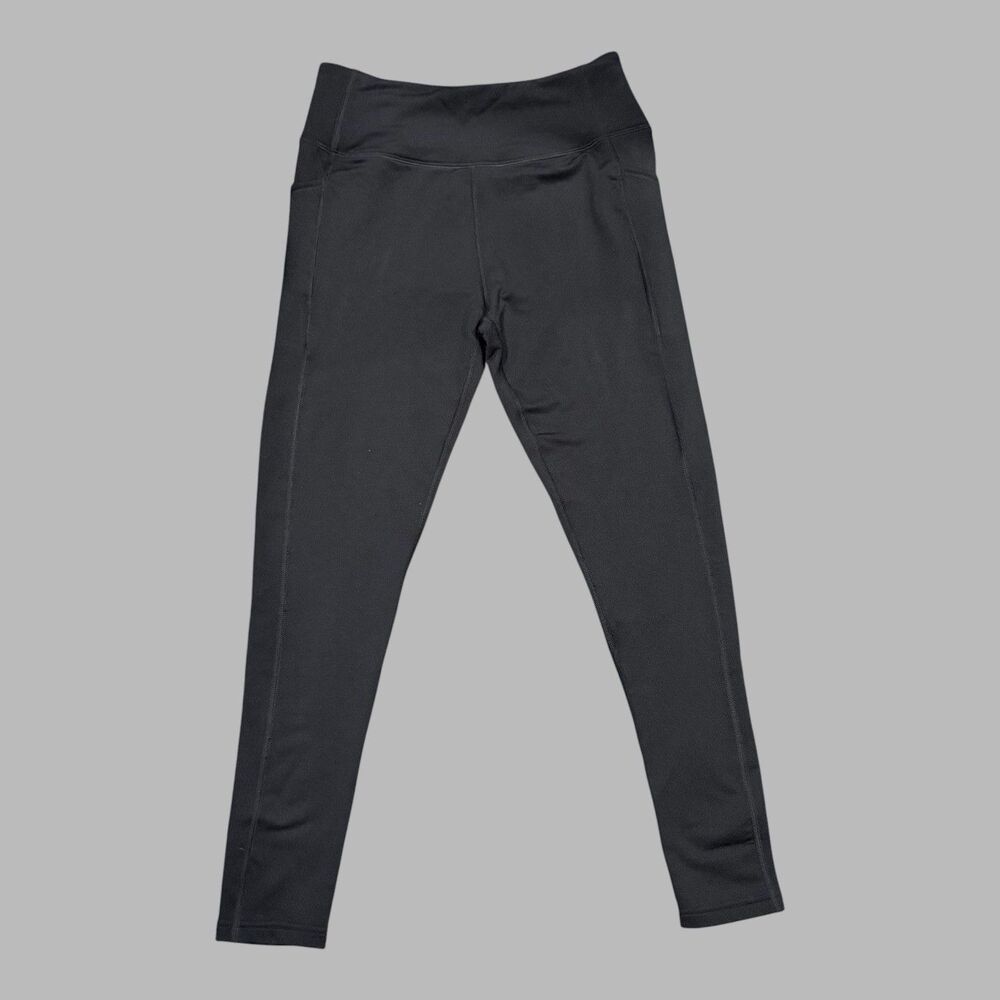 Woolx McKenna Merino Wool Leggings Womens Medium Black Pockets Activewear - Picture 3 of 6